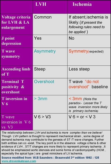 lvh strain pattern vs ischemia.